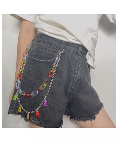 Pants Chain Wallet Chain Punk Chain Hip Hop Butterfly Lock Charm Jeans Chains Rock Chains for Women Men Hipster Women Fashion...