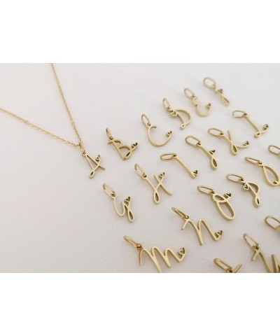 Initial Necklaces for Women, Dainty Gold Letter Pendant Necklace 14K Gold Plated Name Necklace Cute Initial Necklaces Persona...