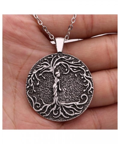 Mother Day Gift Tree of Life Family Necklace Mom Life Tree Necklace Statement Pendant Engrave Tree of Life Mother Family Chai...