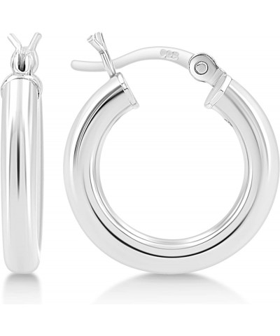 3mm Click Top Tube Hoop Earrings 925 High Polish, 5 Sizes 18mm Sterling Silver $15.30 Others