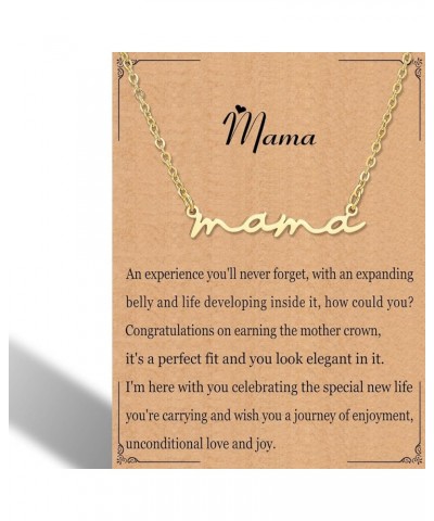 Adjustable Letter Necklace for Women MaMa Necklaces for Women Silver Mom Pendant Necklace Personality Gift for Mother's Day M...