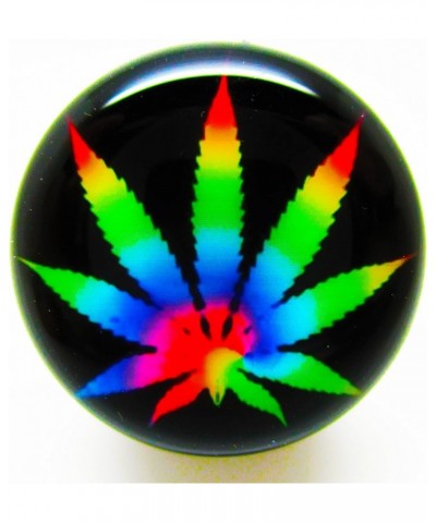 Tie-Dye Pot Leaf Marijuana Ear Plugs - Acrylic Screw-On - New - 14 Sizes - Pair 0 Gauge (8mm) $7.48 Body Jewelry