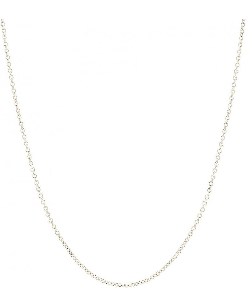 Fine Chain 24.0 Inches White Gold $80.60 Necklaces