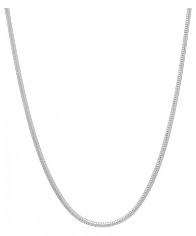 2mm-2mm Solid .925 Sterling Silver Round Snake Chain Necklace or Bracelet 24.0 Inches 24 inches (Necklace) $27.50 Necklaces