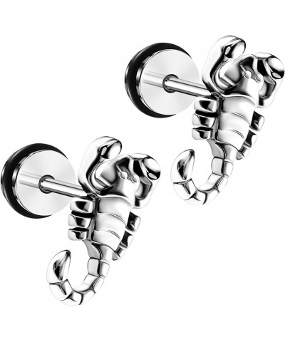 2PCS Surgical Steel 16g 1.2mm 5/16 8mm Cheater Plug Earring Illusion Gauge Ear Lobe Piercing Jewelry Choose Theme 2Pcs 16g(1....