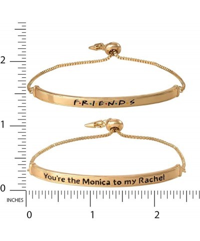 TV Show Themed Bracelets - Set of 2 Flash Plated Bar Bracelets, Logo and Character-Inspired Designs Monica and Rachel $13.33 ...