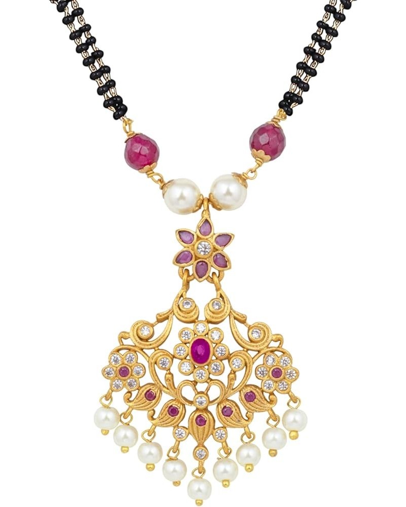 Indian Mangalsutra Ethnic Traditional Jewelry For Women Rani Pink 1 $20.51 Jewelry Sets