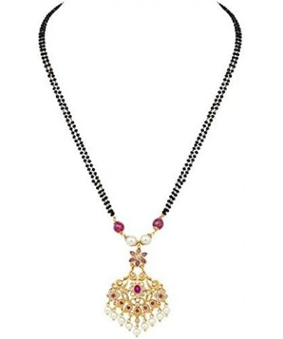 Indian Mangalsutra Ethnic Traditional Jewelry For Women Rani Pink 1 $20.51 Jewelry Sets