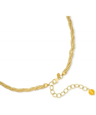 Italian The Kiss Murano Glass Multi-Strand Necklace With 18kt Gold Over Sterling 18.0 Inches $45.76 Necklaces