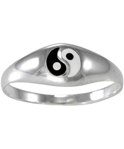 Sterling Taoist Balance Silver Yin Yang Ring (Size 2-9) $12.74 Rings