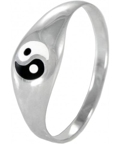 Sterling Taoist Balance Silver Yin Yang Ring (Size 2-9) $12.74 Rings