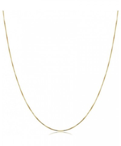 14k Yellow Gold 0.5 mm Venetian Box Pendant Chain Necklace for Women (16, 18, 20 or 24 inch) 20.0 Inches $43.20 Necklaces