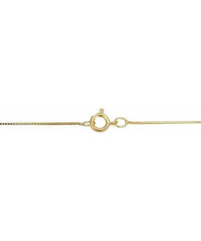 14k Yellow Gold 0.5 mm Venetian Box Pendant Chain Necklace for Women (16, 18, 20 or 24 inch) 20.0 Inches $43.20 Necklaces