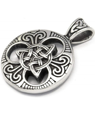 Interwoven Triquetra Pendant Necklace Love Infinity Stainless Steel Celtic Knot Jewelry Men Women 28inch $10.19 Necklaces