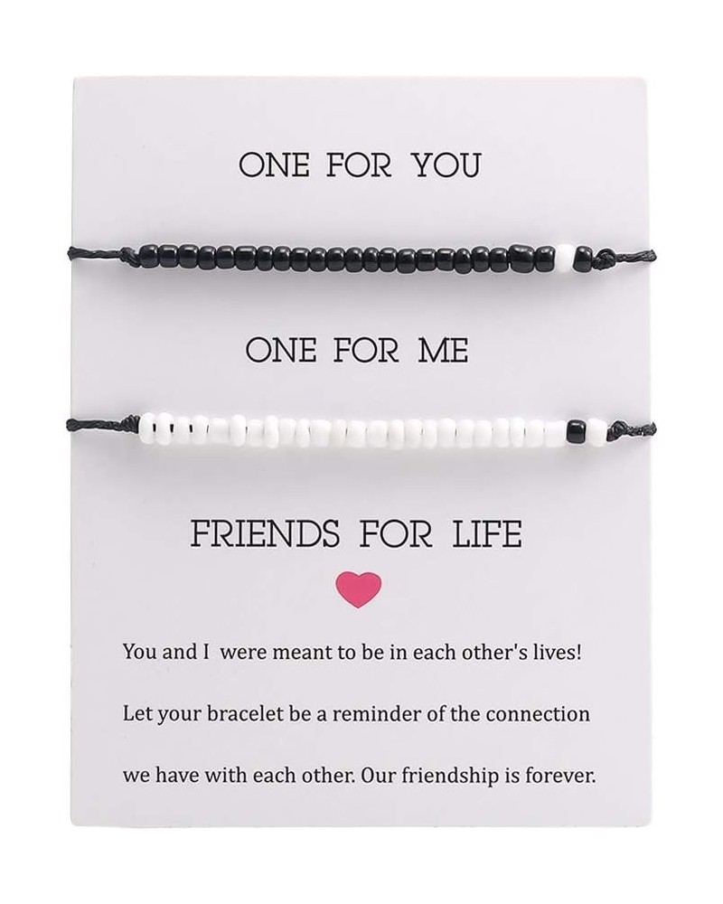 Best Friend Distance Matching Bracelets with Message Card Mini Bead Essential Oil Beads Charm Couple Sisters Bracelet Anklets...