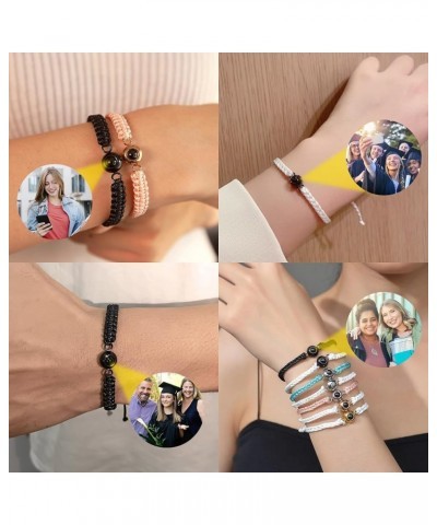 Custom Photo Bracelets,Projection Bracelet with Picture inside Personalized Picture Bracelet for Girls Boys Women Man Couple ...