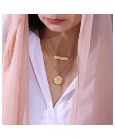 Islamic Jewelry Gifts for Women Muslim Pendant Gold Allah Arabic Necklaces Ayatul Kursi Necklace Islam Eid Ramadan Gifts for ...