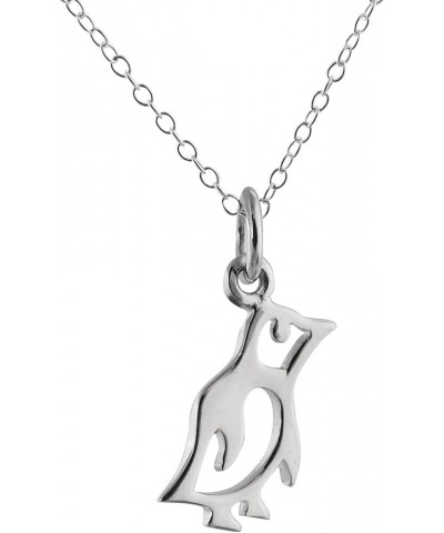 Sterling Silver Animal Charm Pendant Necklace for Women BABY PENGUIN $21.06 Necklaces