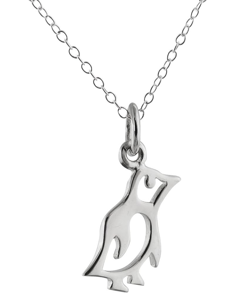 Sterling Silver Animal Charm Pendant Necklace for Women BABY PENGUIN $21.06 Necklaces