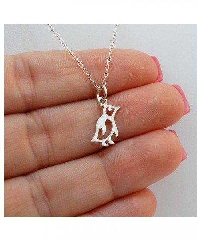 Sterling Silver Animal Charm Pendant Necklace for Women BABY PENGUIN $21.06 Necklaces