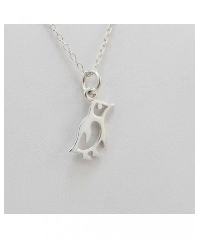 Sterling Silver Animal Charm Pendant Necklace for Women BABY PENGUIN $21.06 Necklaces