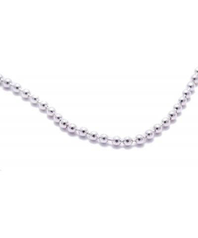 Silver Clad Steel Ball Chain Necklace 36.0 Inches $9.35 Necklaces