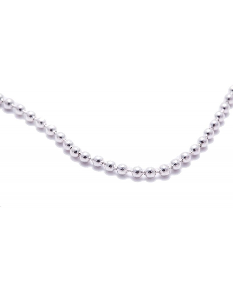 Silver Clad Steel Ball Chain Necklace 36.0 Inches $9.35 Necklaces