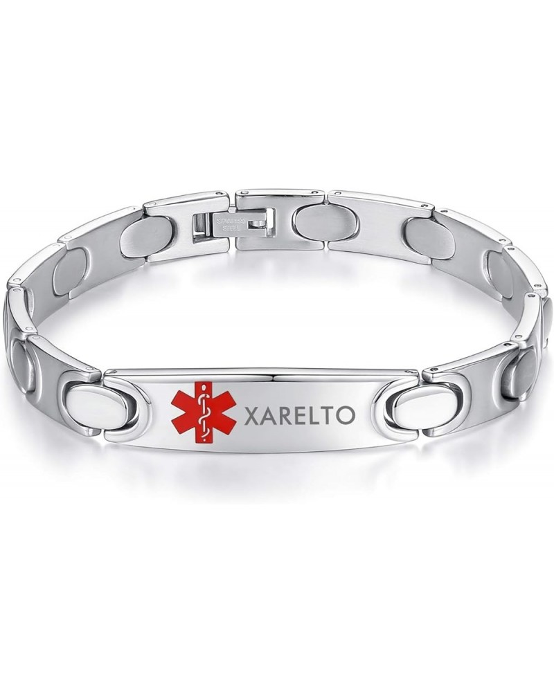 Personalized Medical ID Bracelet Free Engrave Emergency Medical Bracelets for Men Women Stainless Steel Alert ID Bracelets fo...