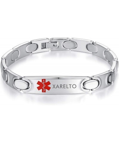 Personalized Medical ID Bracelet Free Engrave Emergency Medical Bracelets for Men Women Stainless Steel Alert ID Bracelets fo...