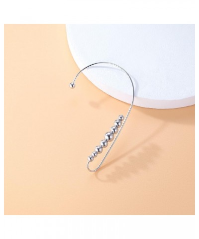 925 Sterling Silver Cuff Earrings Wrap for Women Teen Girls Crawler Earrings No Piercing Clip Around Ear Silver-Left $12.47 E...