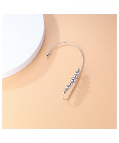 925 Sterling Silver Cuff Earrings Wrap for Women Teen Girls Crawler Earrings No Piercing Clip Around Ear Silver-Left $12.47 E...